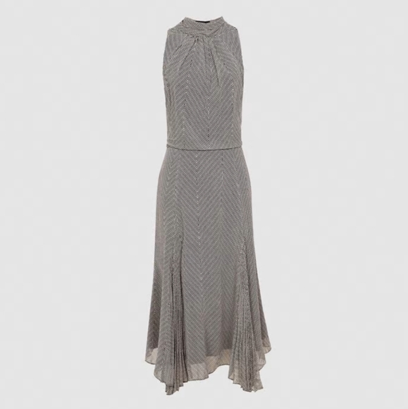 NWT REISS | High Neck Midi Dress - Picture 2 of 10